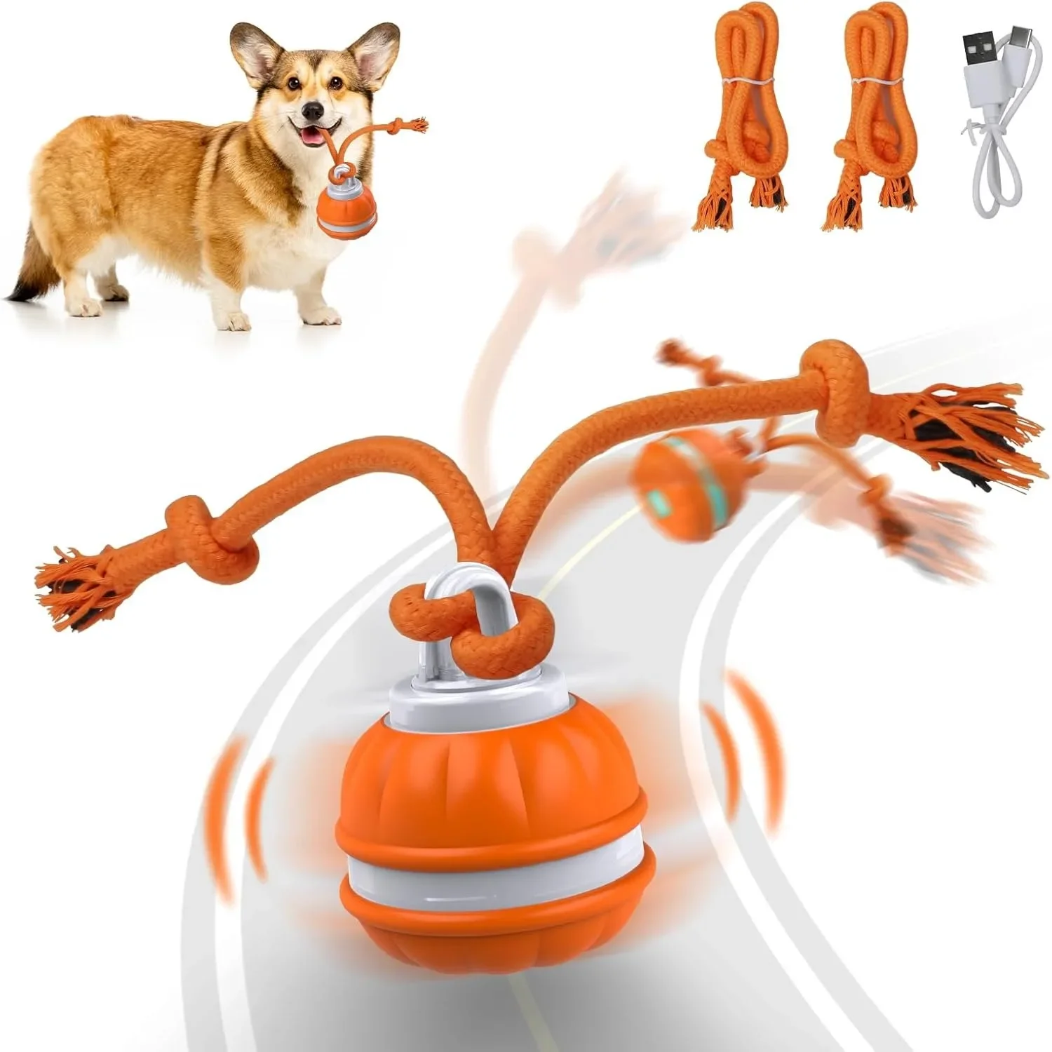 Automatic Moving Dog Ball - Balle pour animaux de compagnie, jouet