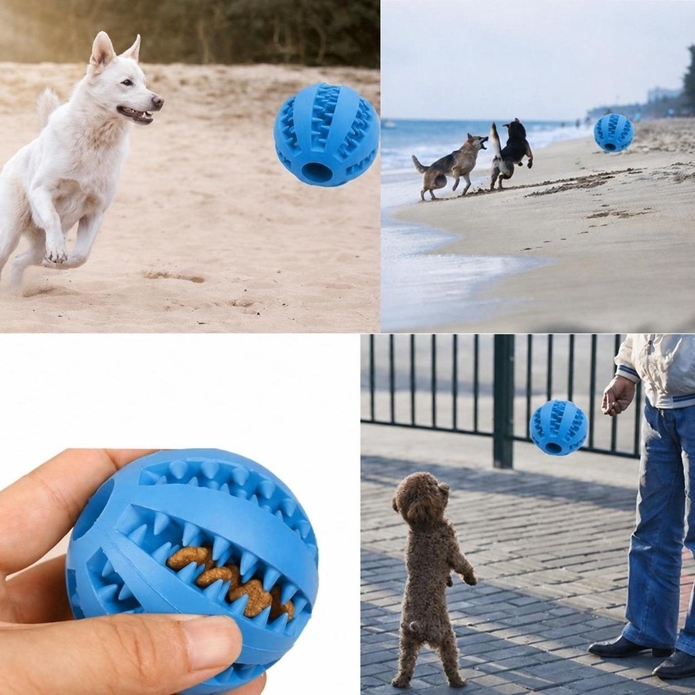Balle à mâcher en caoutchouc p - Rubber Treat Dispensing Dog Toy avis et prix