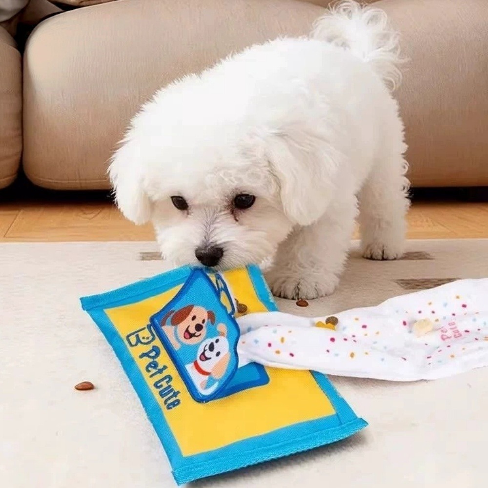 Boîte à mouchoirs pour chien,  - Interactive Squeaky Plush Dog Toy avis et prix